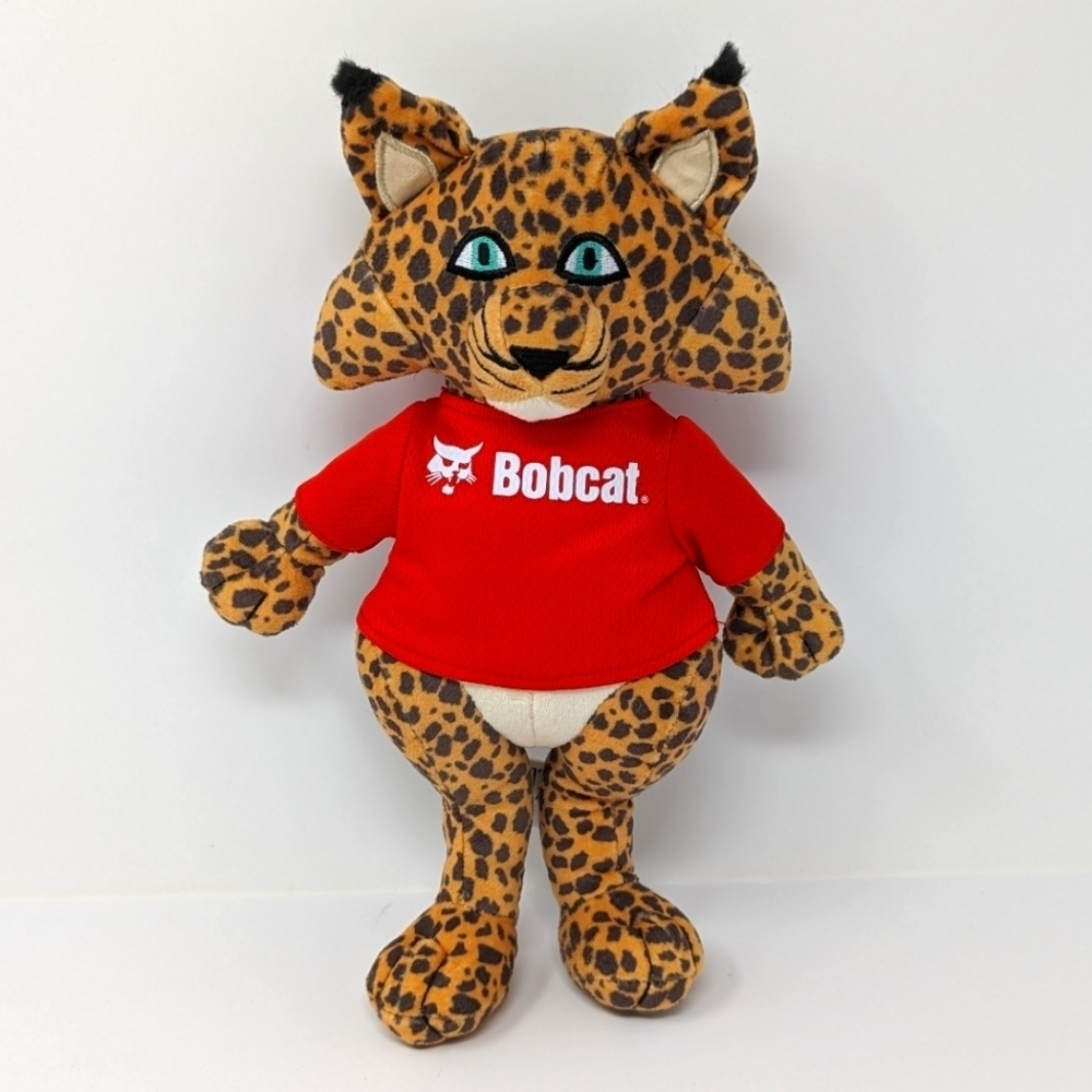 Bobcat Equipment Company Plush Advertising Stuffed Animal Logo Mascot